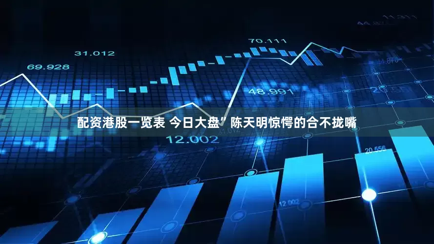配资港股一览表 今日大盘”陈天明惊愕的合不拢嘴